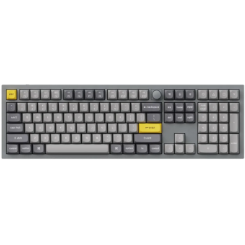 Keychron X0033CBXMH Q6-N2 Full Sized QMK Custom Mechanical Keyboard (Space Grey Fully Assembled RGB Hot-Swappable with Knob/Gateron Blue)